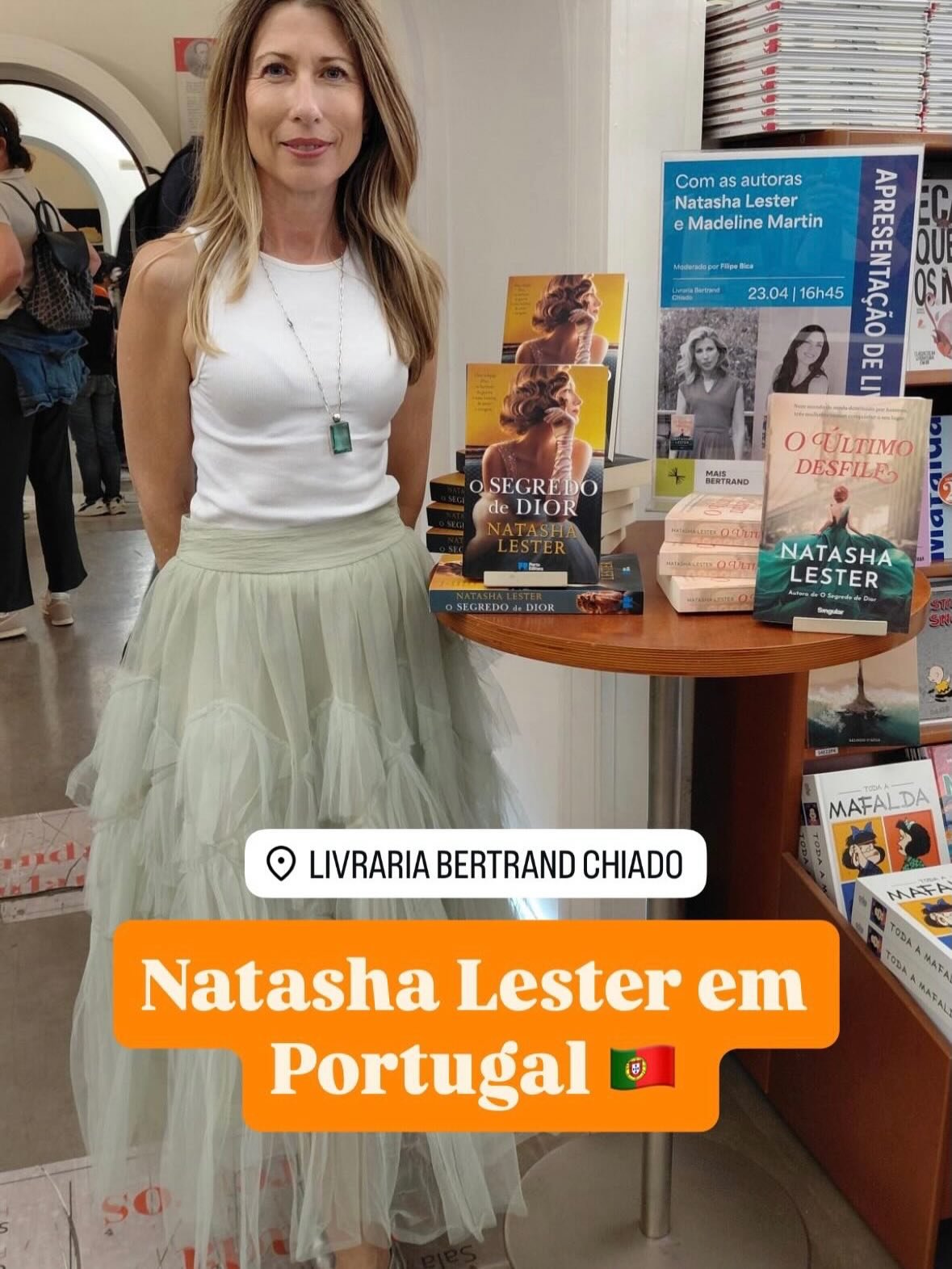 What a way to end a fabulous tour! Thanks to @somos_o_que_lemos and @madelinemmartin for arranging a wonderful author event at the oldest (and most beautiful) bookstore in Lisbon, @bertrandlivreiros. It was so great to meet and talk to some of my Por