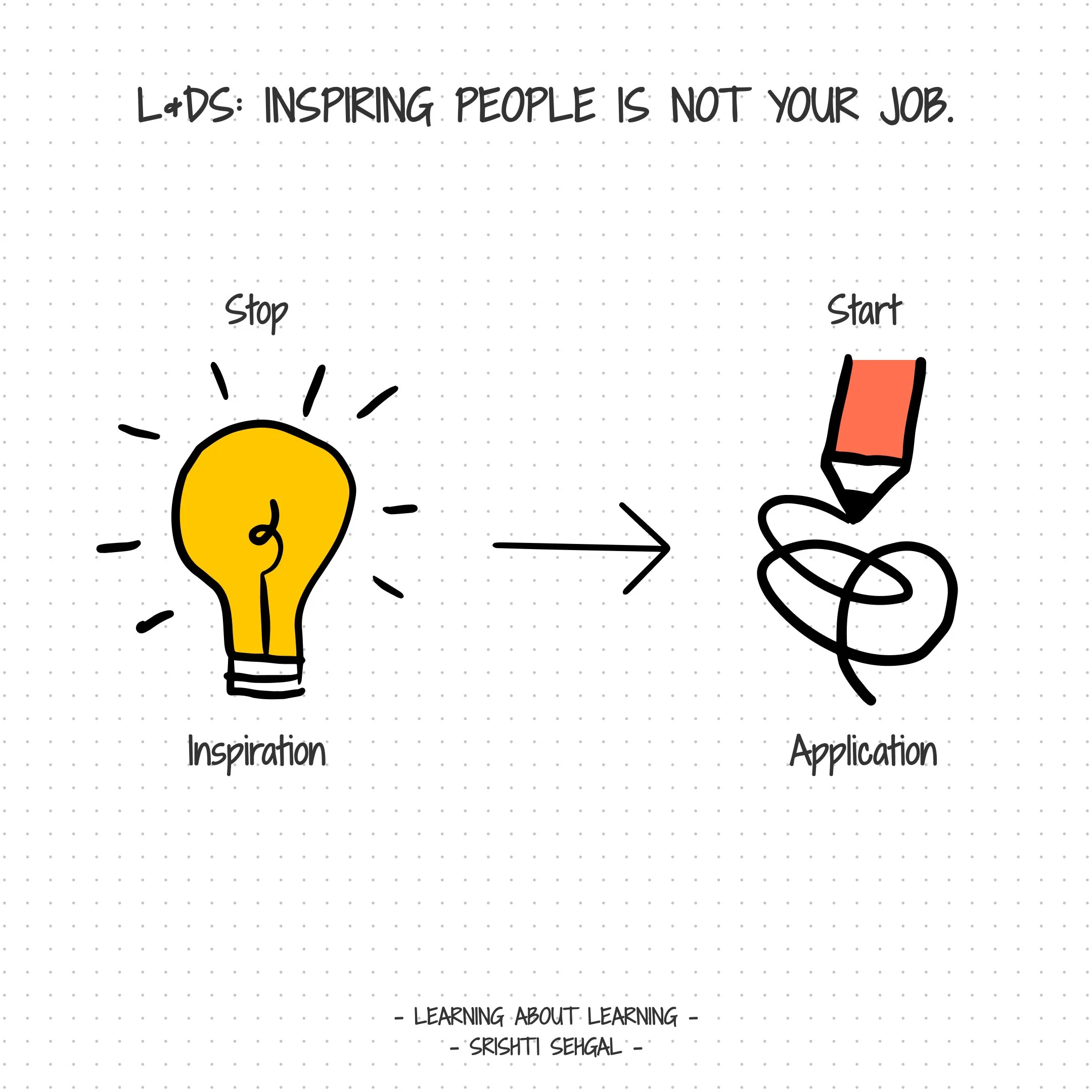 L&amp;Ds: Inspiring people is not your job. 🙅