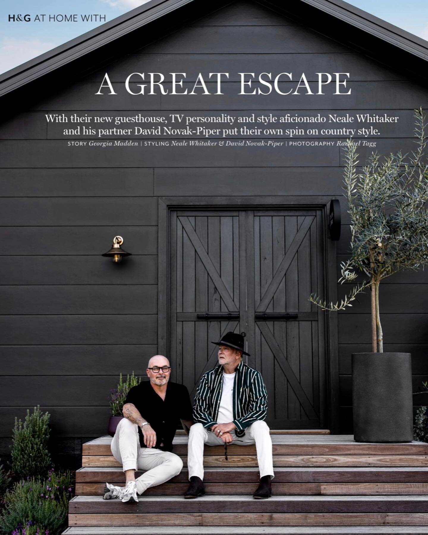 In the January issue of @houseandgarden (out now) features the beautiful new guesthouse of @nealewhitaker and @davidnovakpiper. It is also the first issue of a magazine I&rsquo;ve been officially published in 🙌🏼

Such a privilege to be a part of th