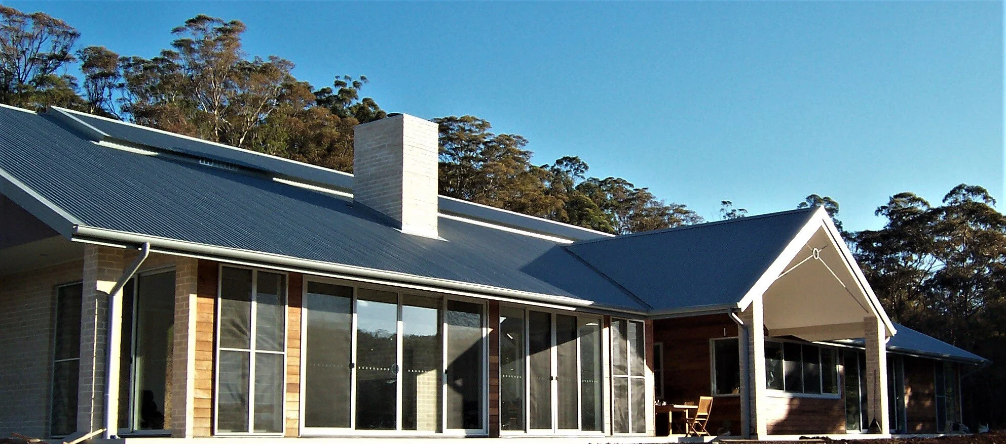 north facing terrace