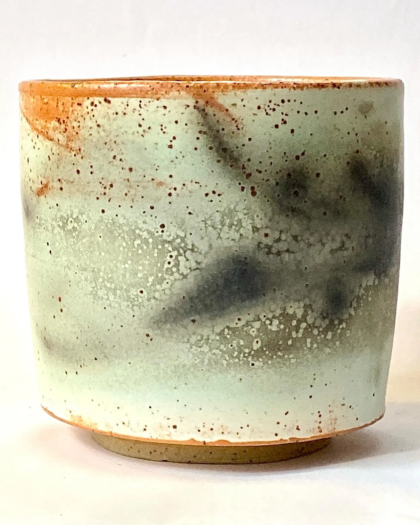 Shino with copper oxide