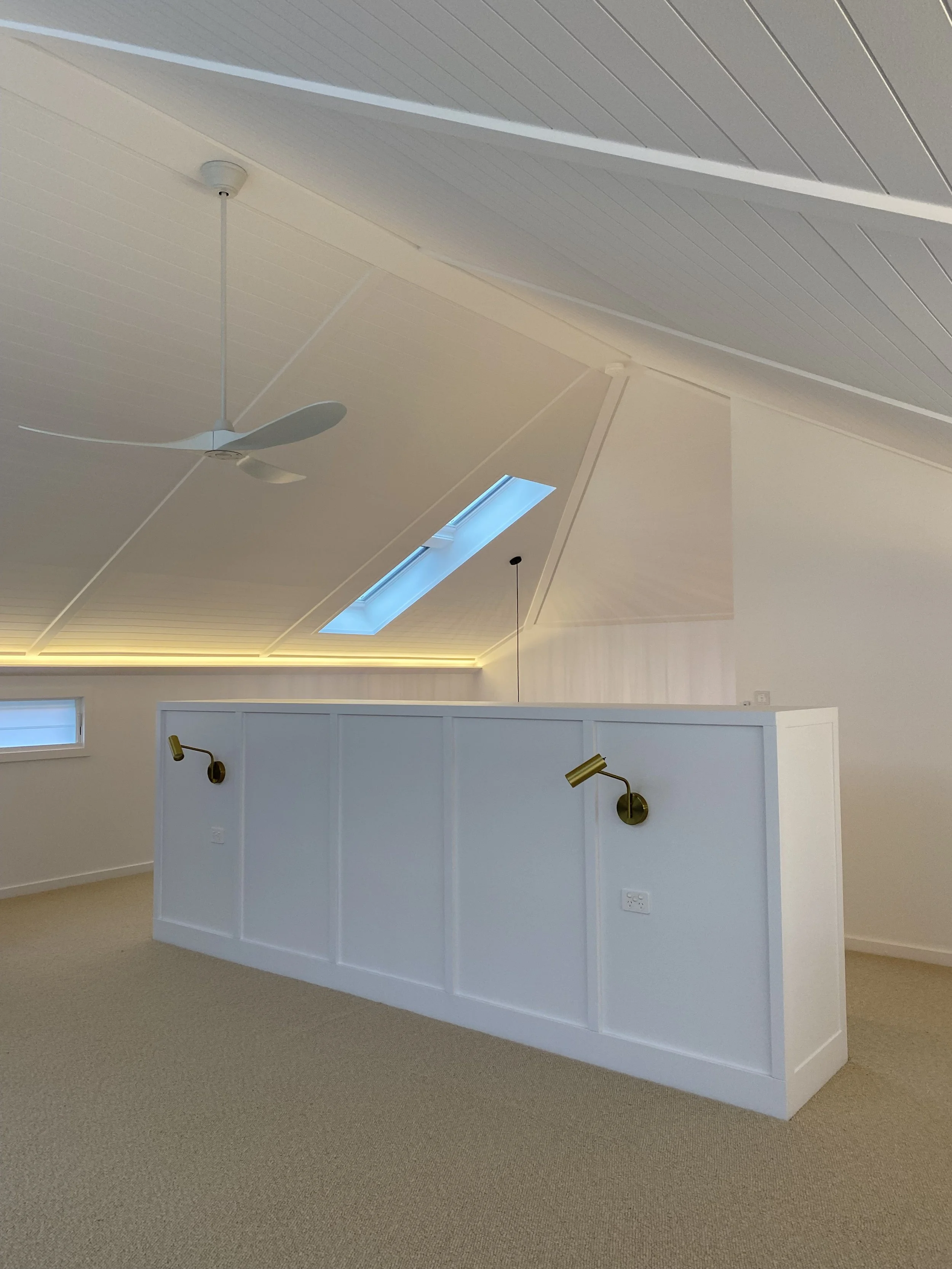 Master Suite- joinery unit accommodates a writing desk and storage