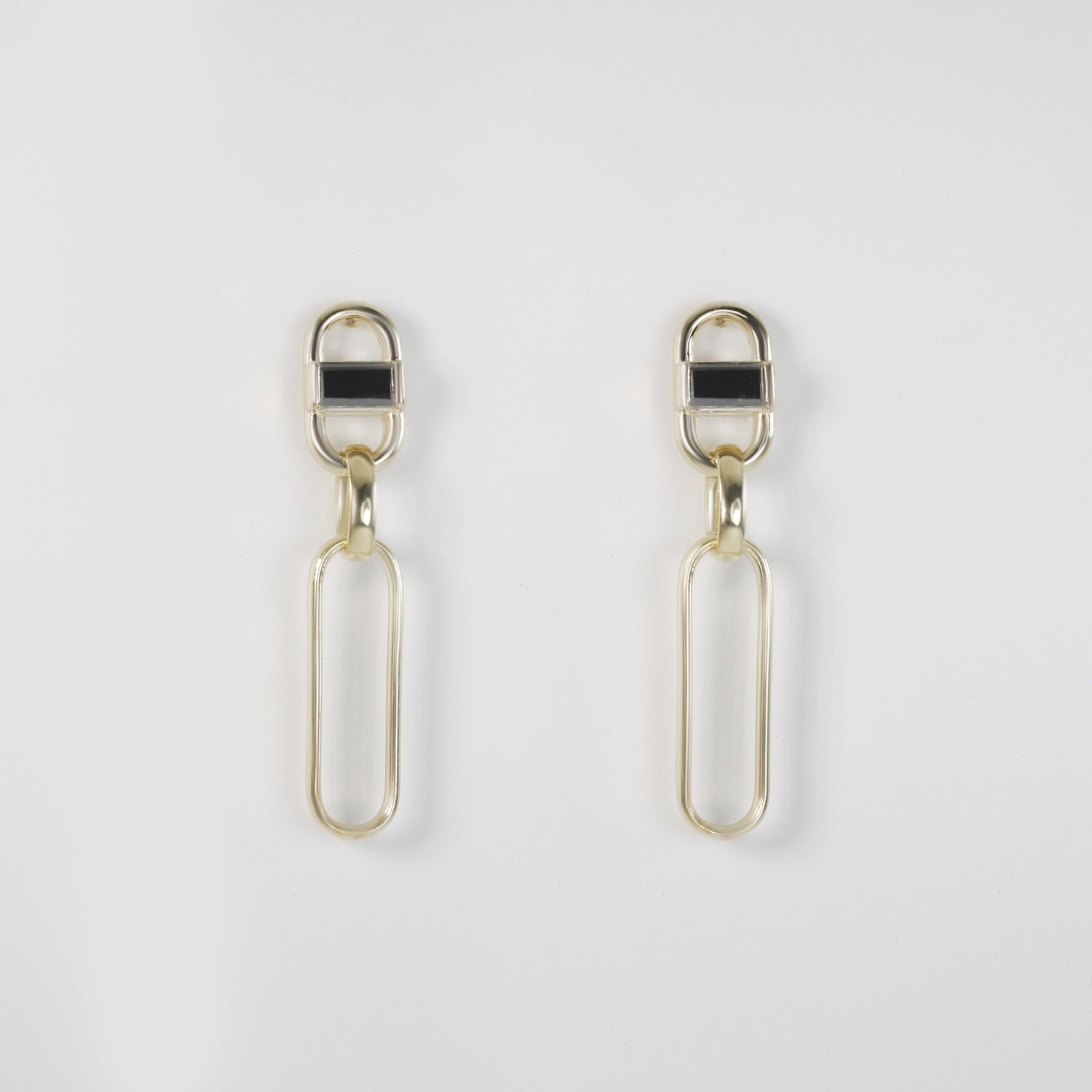 Baguette drop hotsell earrings