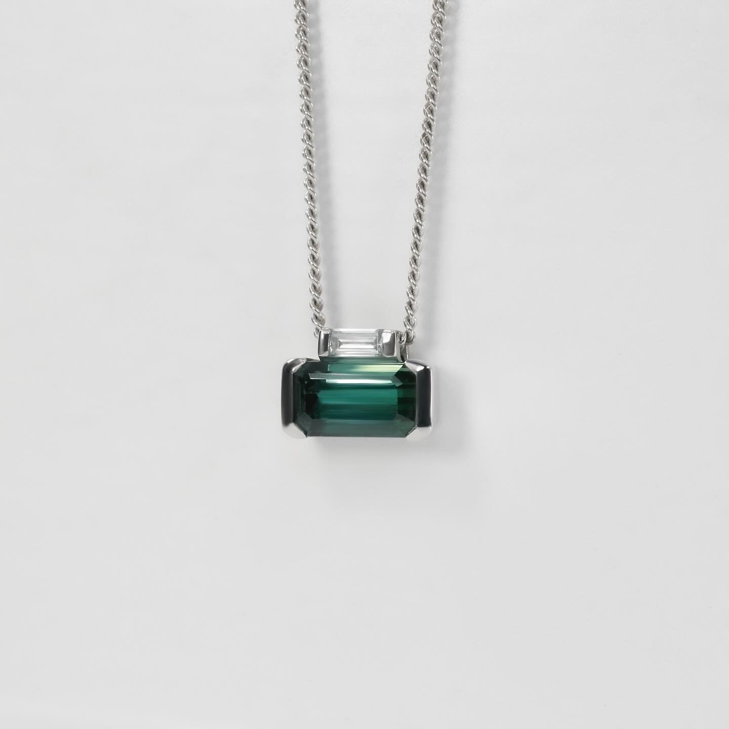A beautiful, custom platinum pendant showcasing an eye-clean natural tourmaline with diamond accent. Commissioned by her husband for her Birthday to match her existing Brazen ring and earrings which both feature similar stones.
*
*
*
*
*
*
#custompen