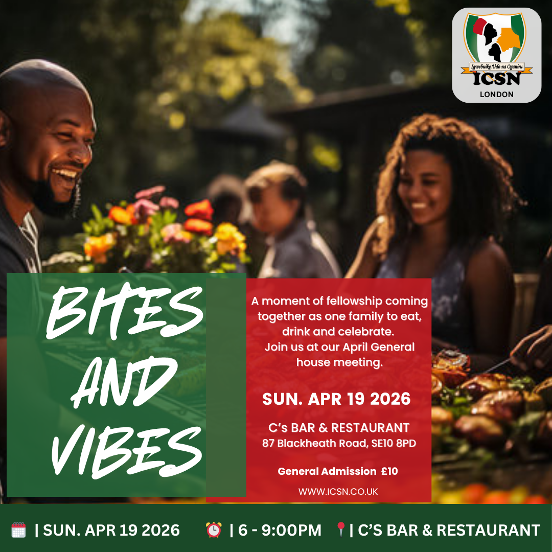 London April  General House Meeting (GHM) - 19 April  2026 -  Bites and Vibes