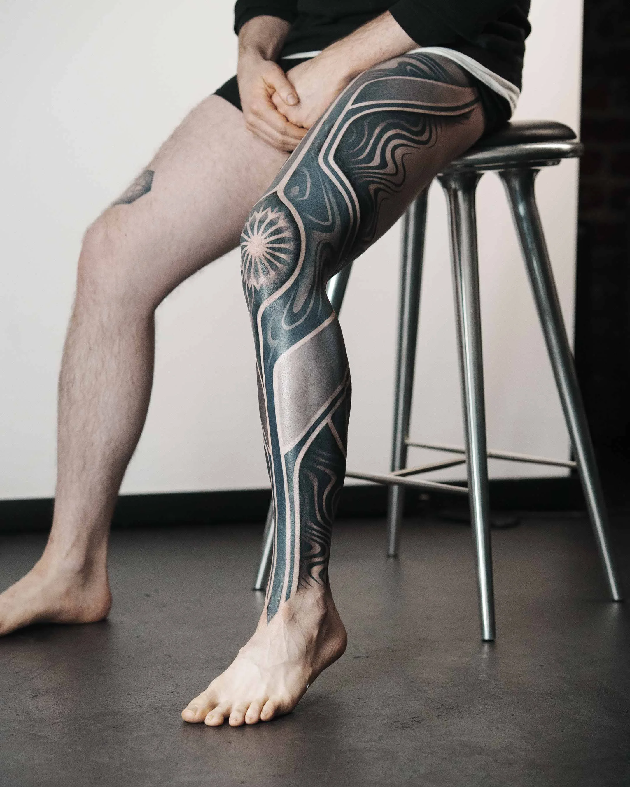 Katie Mizuno-JMontz-Suminagshi geometric leg sleeve 2025-01.jpg
