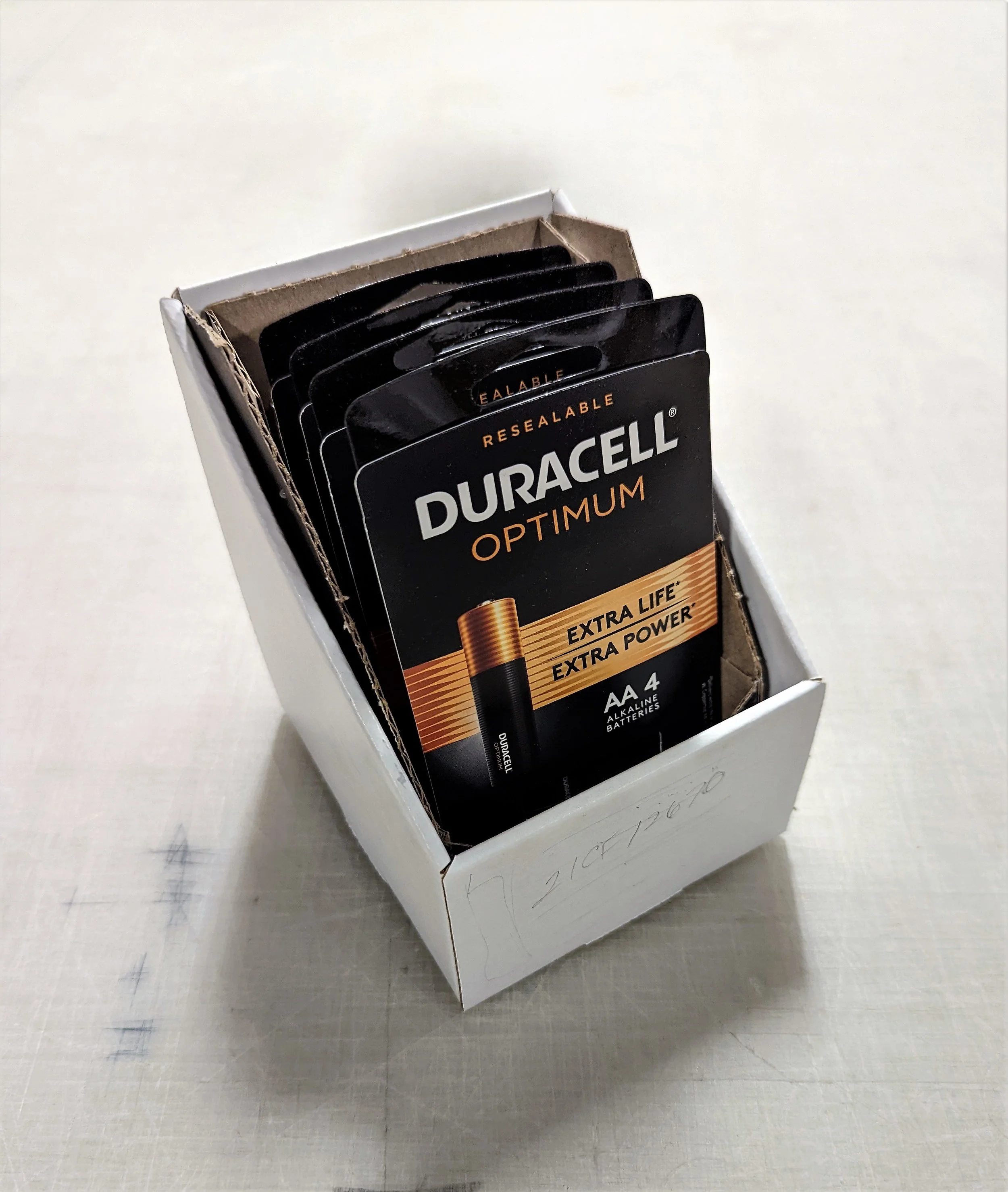 I made this little mod to hold a 5 ct of Duracell Optimum battery packs (one pack was lost along the way)