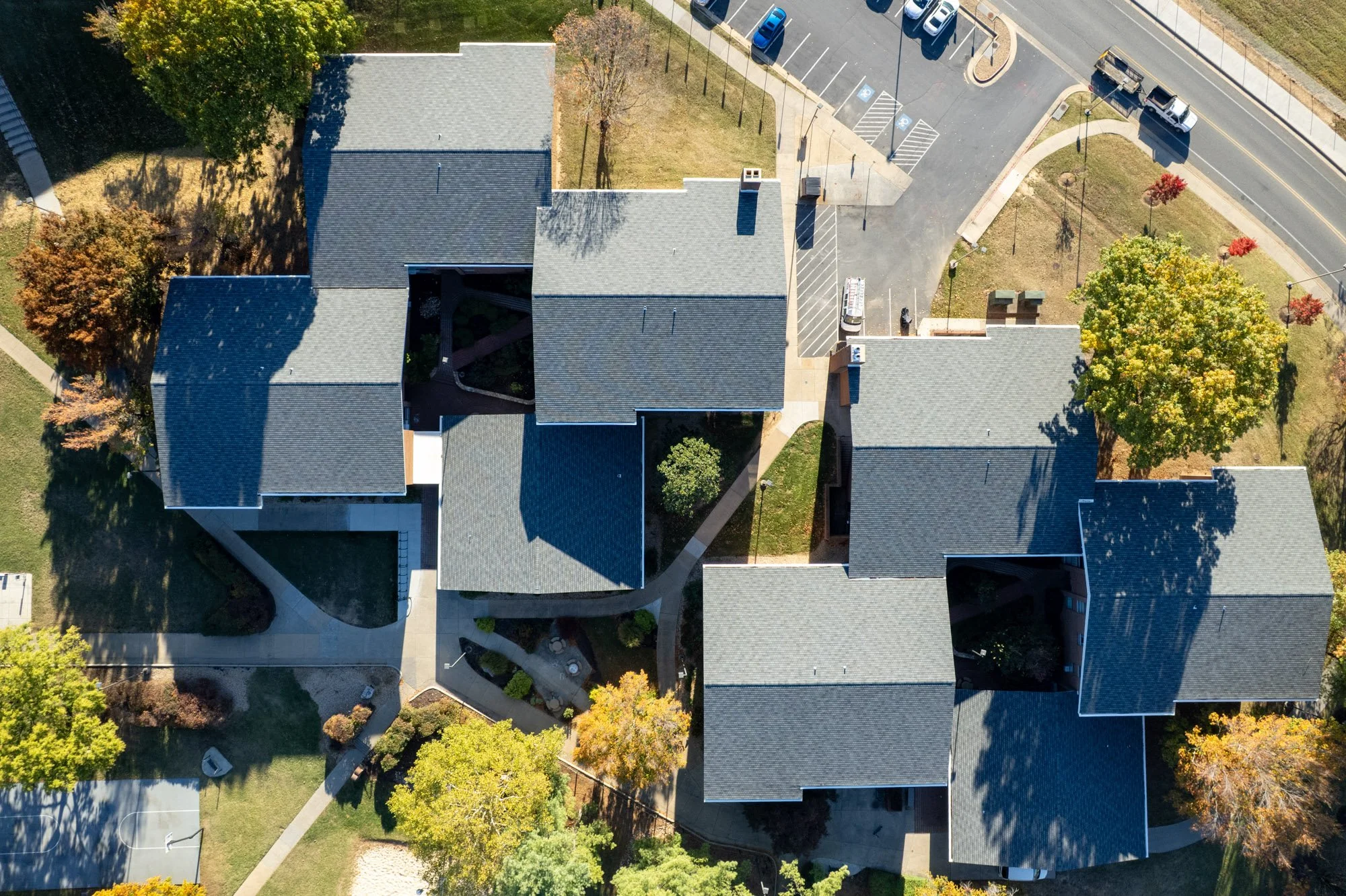 college roof replacement project