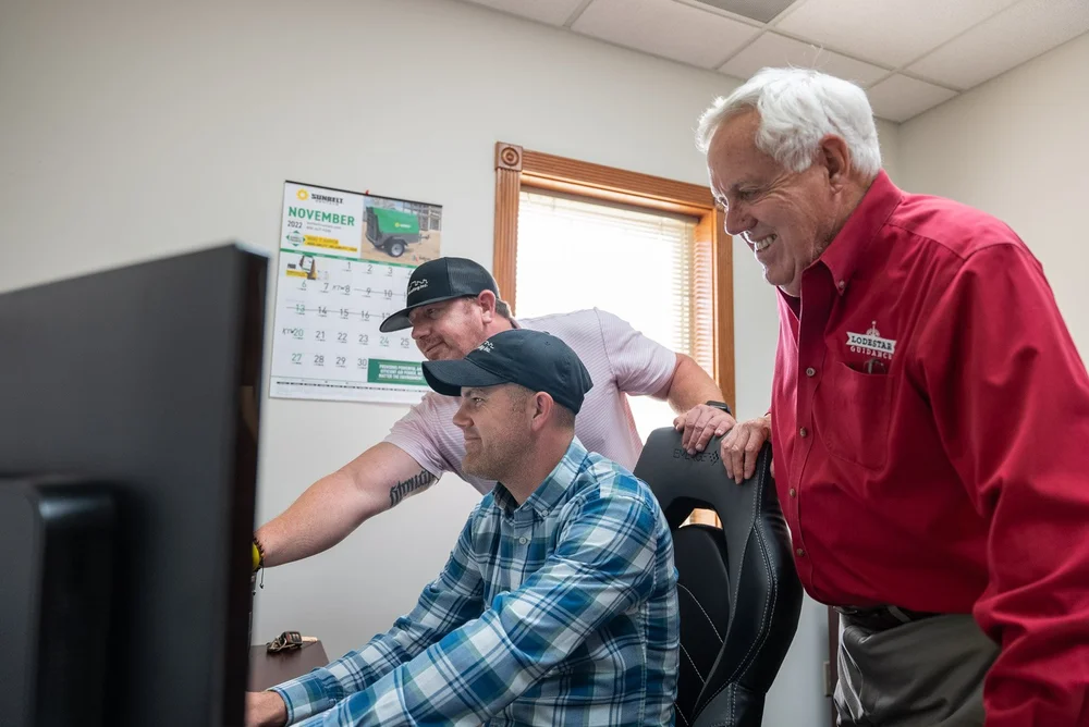 Skyline Roofing planning with Steve Wingfield of Lodestar Mountain Inn
