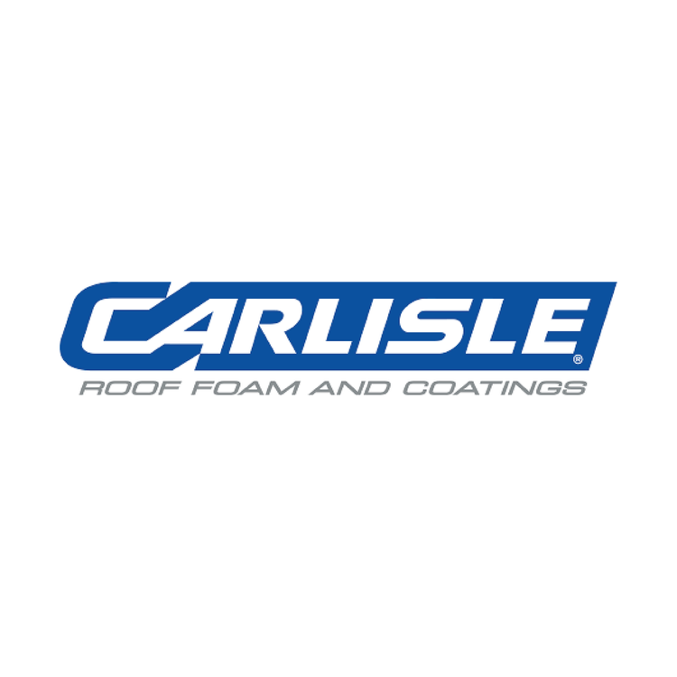 Carlysle Roof Foam and Coatings logo in blue and gray text on a white background.