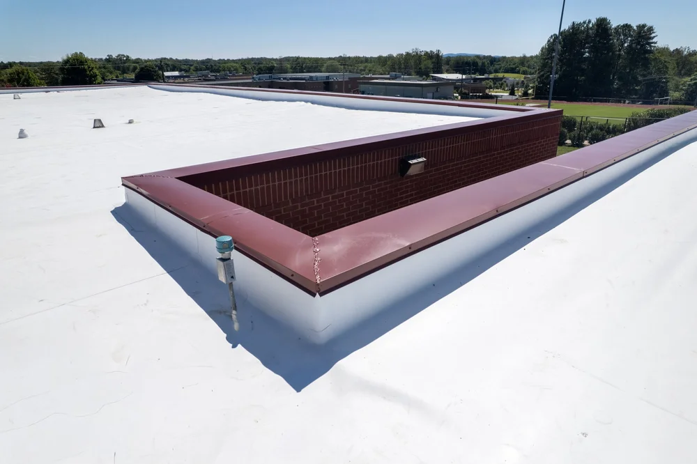 education building roof repair