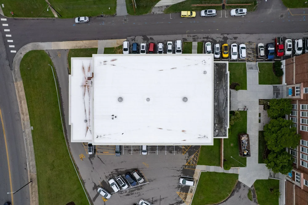 roof repair education building