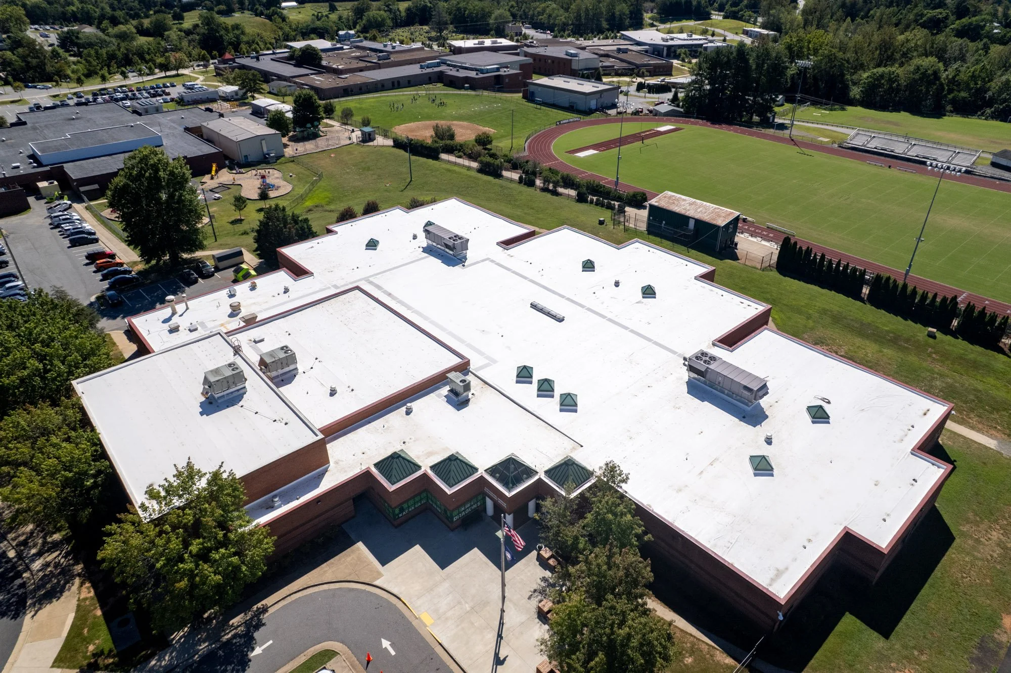 school building roof repair cost