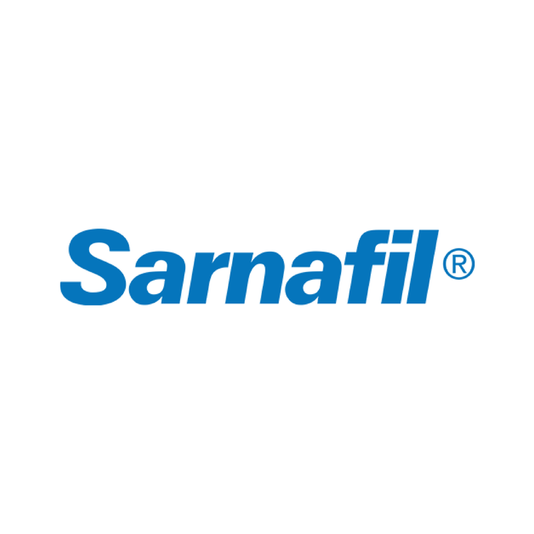 Sarnafil logo in blue text on a white background