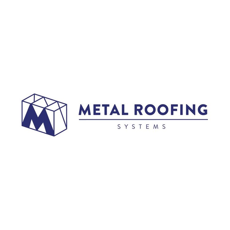 Logo for Metal Roofing Systems with a stylized letter M in a geometric design.