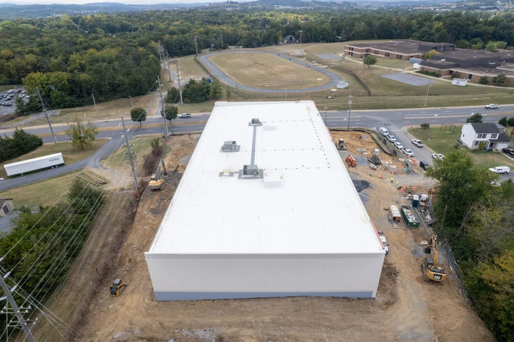 harrisonburg storage roofing project