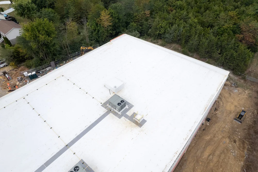commercial building new roof construction