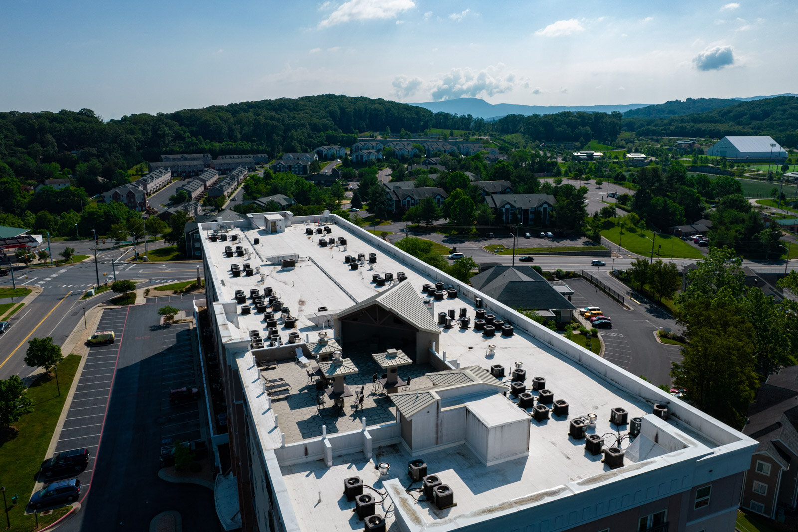 Roof Paver and Pedestal — Skyline Roofing