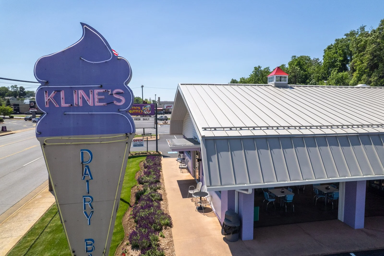 Sign for Kline's Dairy Bar