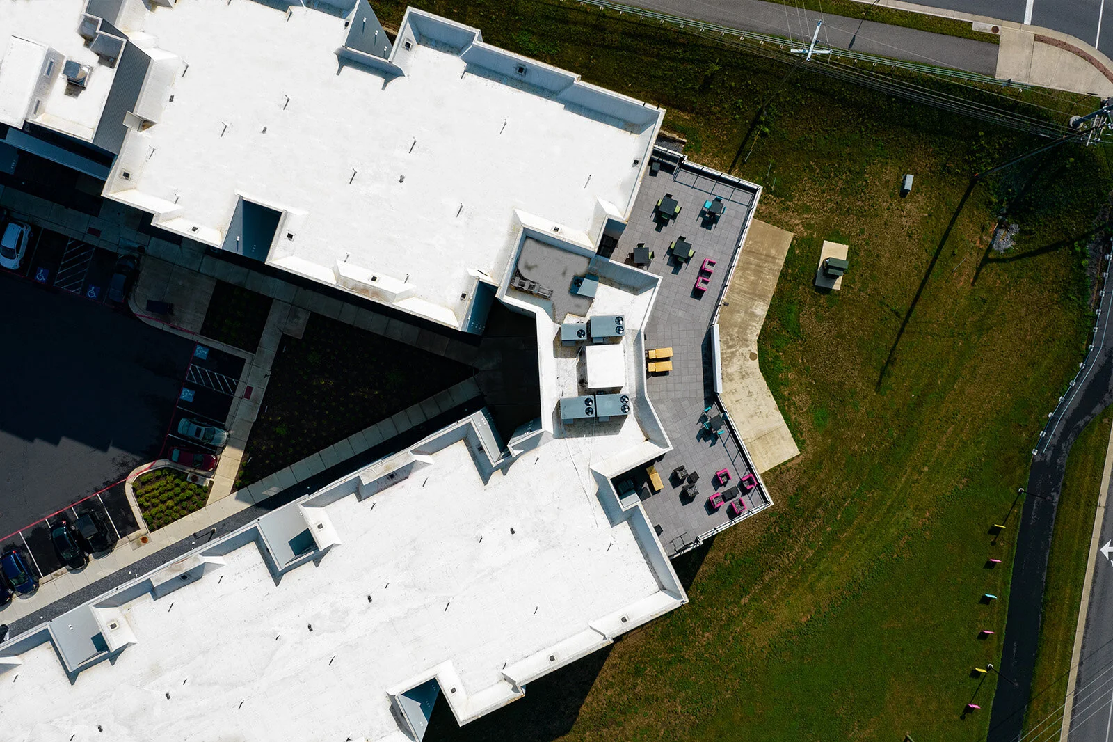 Roof Paver and Pedestal — Skyline Roofing