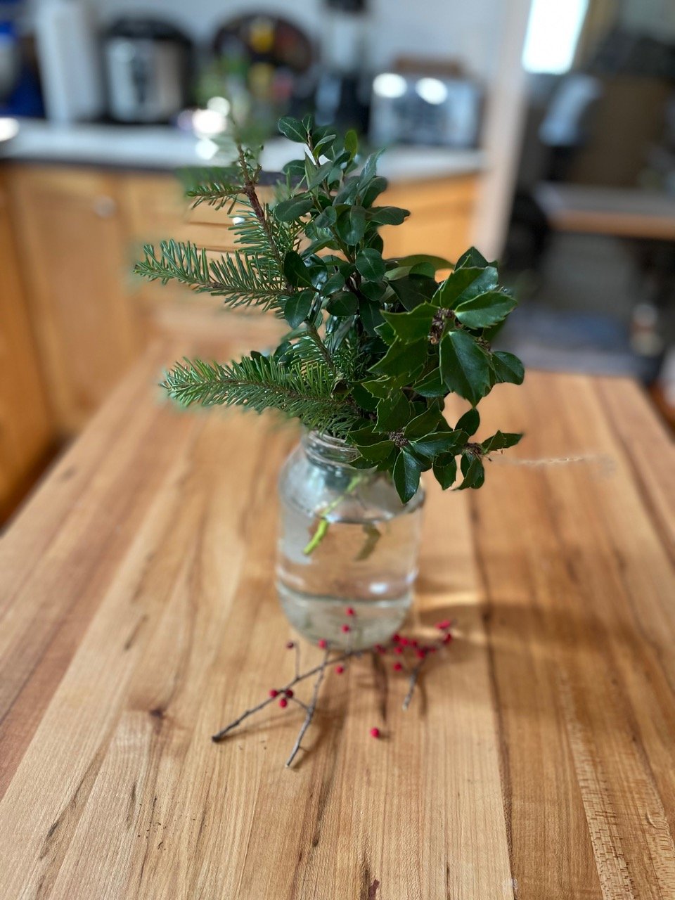 EASY DIY - Winterberry branches for Christmas - Vin'yet Etc.