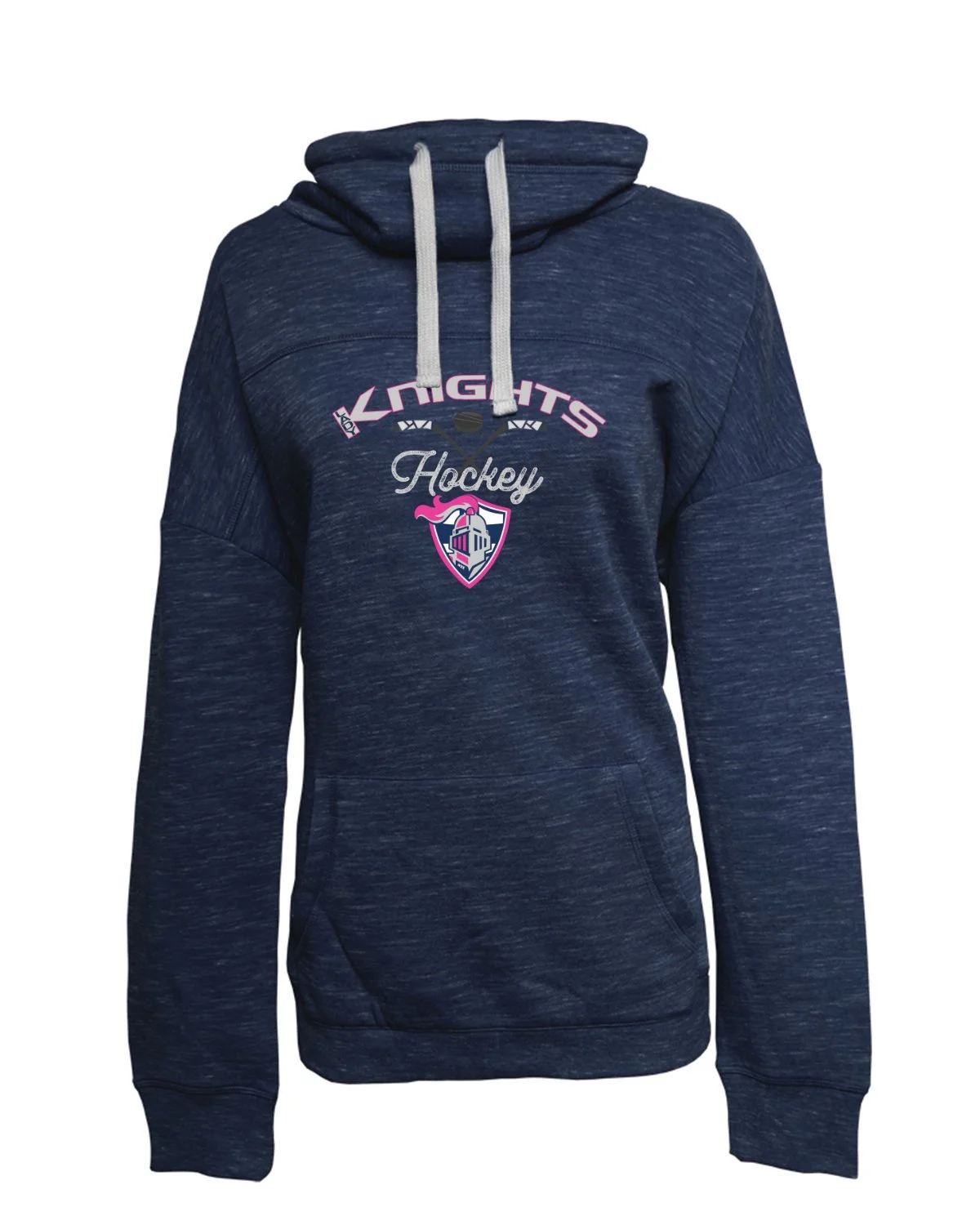 Ladies' Melange Fleece Cowl Neck Sweatshirt 8673 — Chug Life Apparel - Main Image