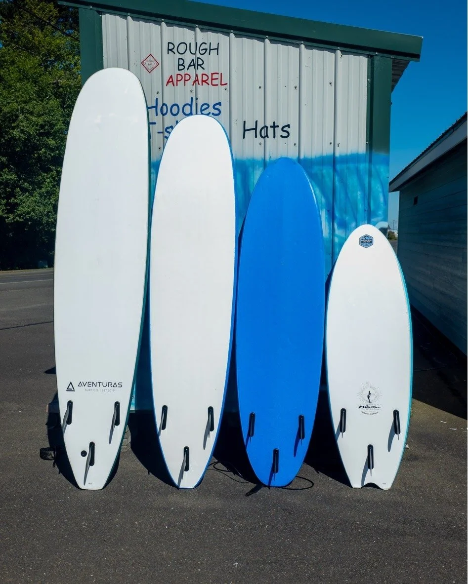 ✨ Gear Spotlight: 8&rsquo; Soft-Top Boards ✨
Stable. Forgiving. Fun. Perfect for small summer swells and building confidence.
We&rsquo;ve got them paired with warm wetsuits so you can stay out there longer.

📍 Available weekends 9&ndash;5, weekdays 