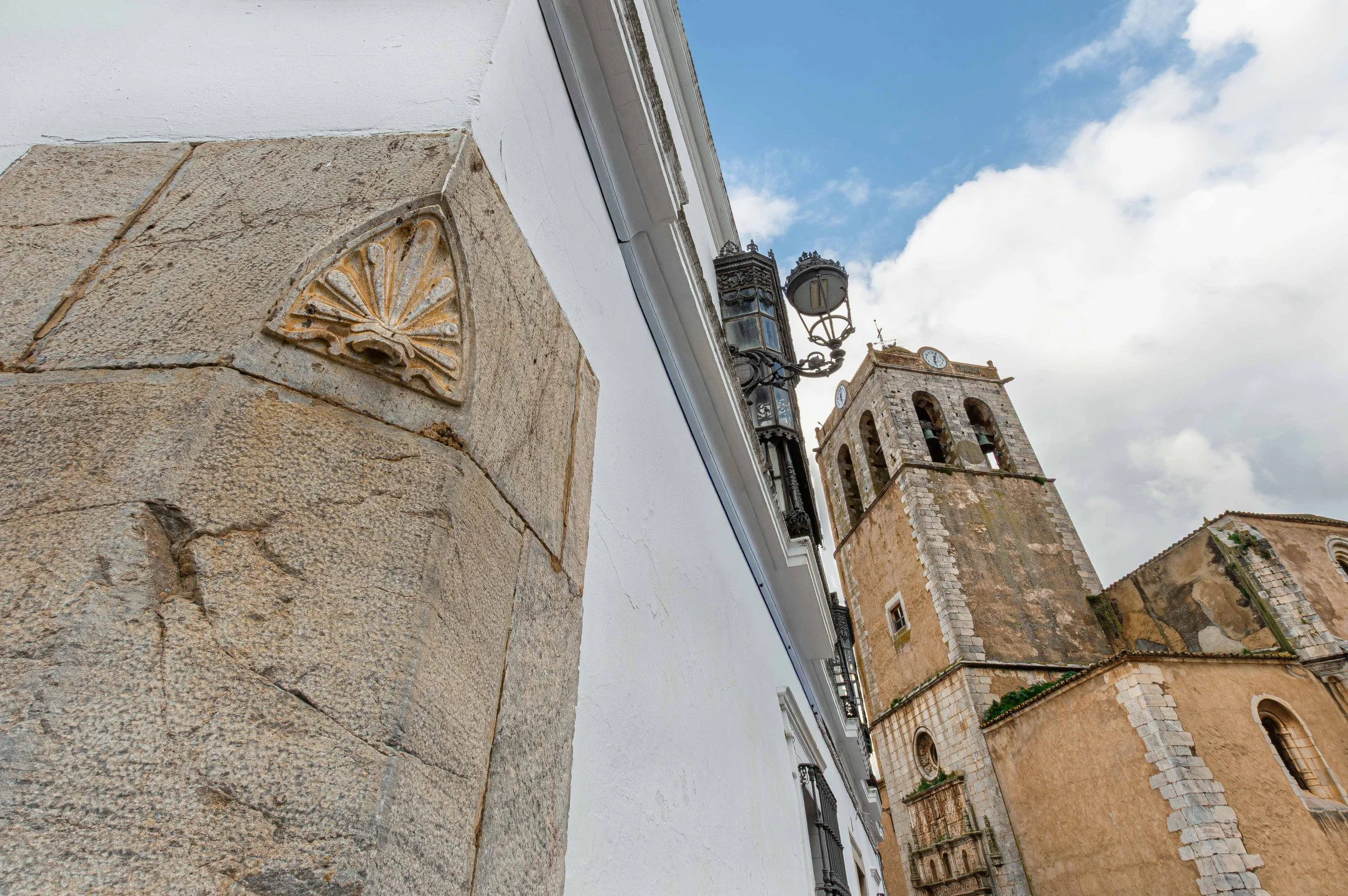 los santos de maimona pilgrim shell church tower.jpg