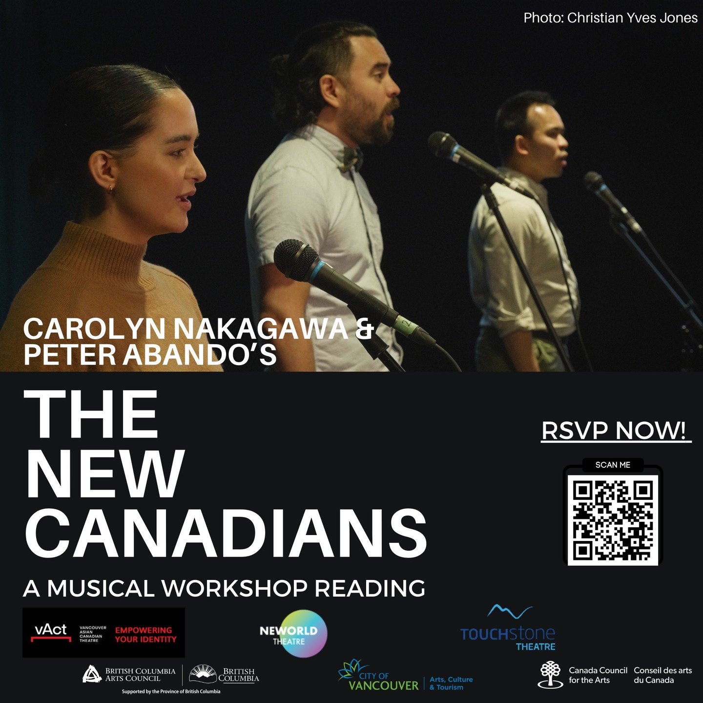 Seven years in the making&hellip;humbled and pleased to be less than a month away from the first full-cast presentation of The New Canadians on Friday, March 22 at 7:30pm at the Roundhouse Community Centre in Vancouver. We have gorgeous music by @pet