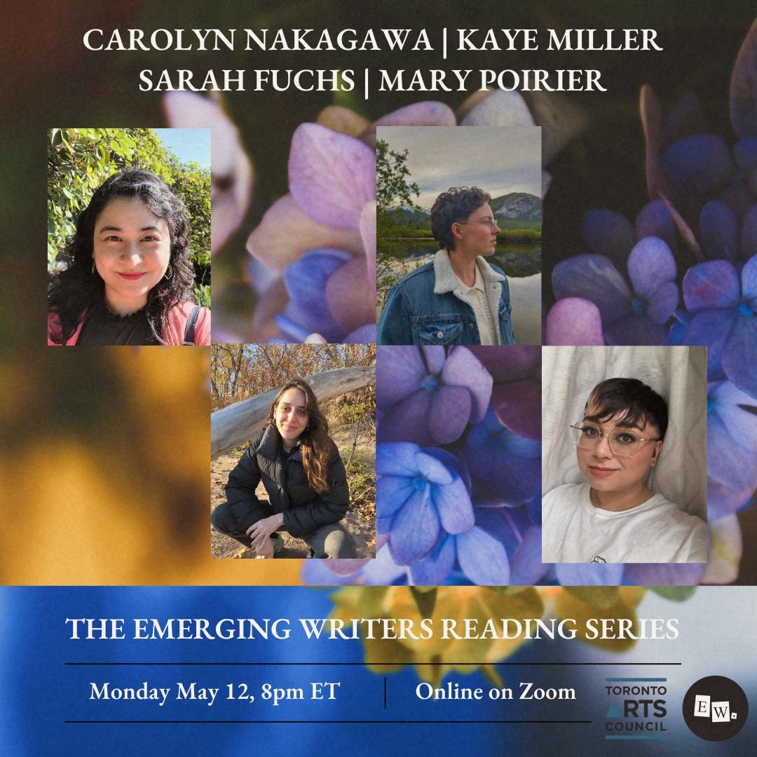 Excited to be reading poetry next Monday for @ewreadingseries alongside other emerging writers! The event is online but hosted out of Toronto, so feels like a new crowd to me, and one I'm looking forward to spending a bit of time with. I've linked to