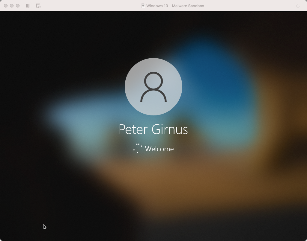 Windows Login Screen
