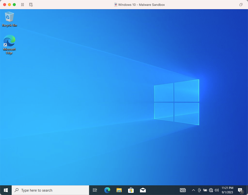 Microsoft Windows 10 Desktop Screen
