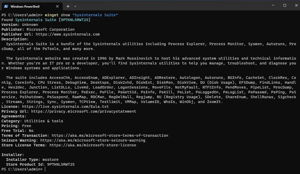 How to Easily Download & Install the full Sysinternals Suite on Windows