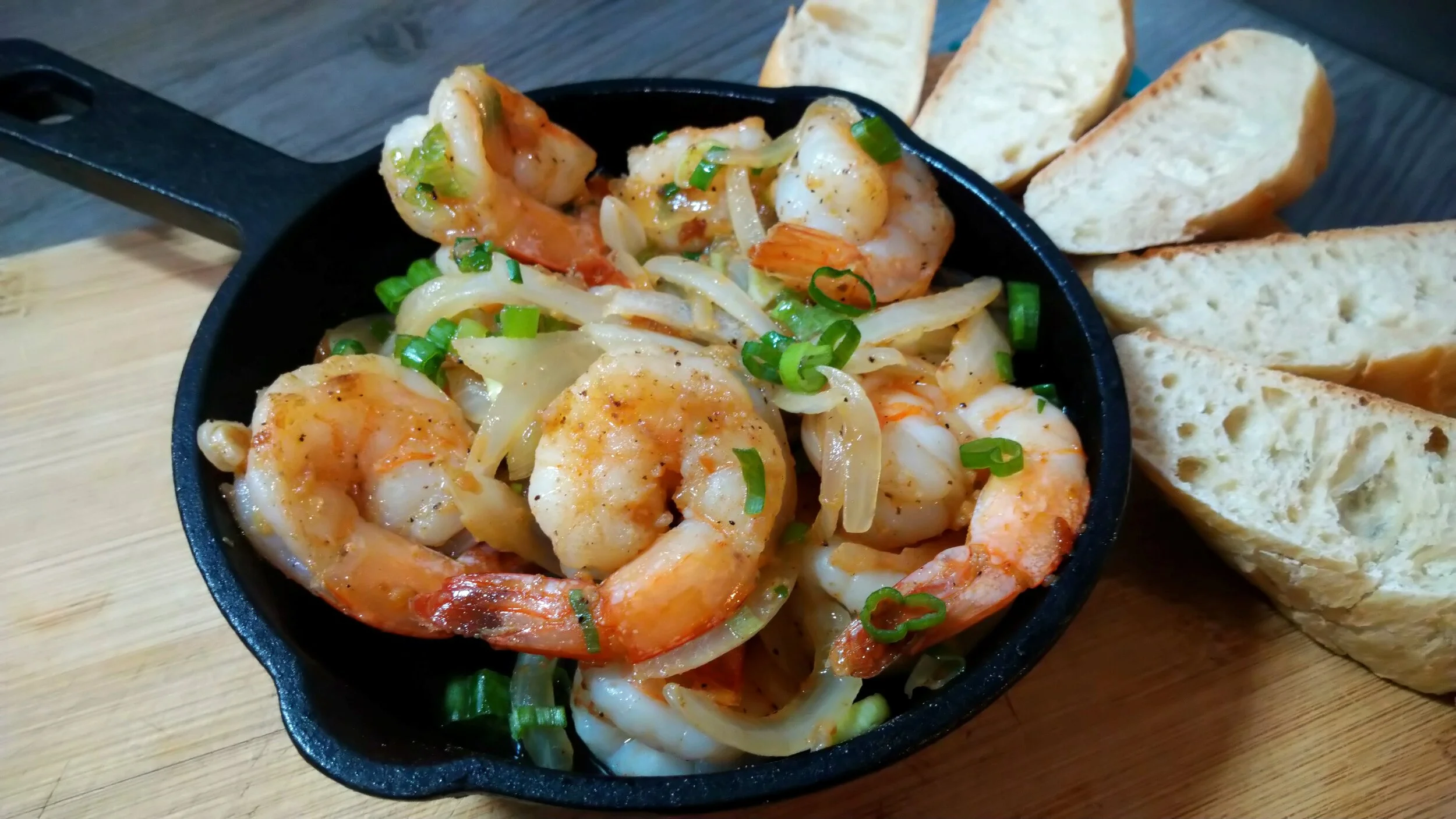 Garlic Shrimp French Toast 