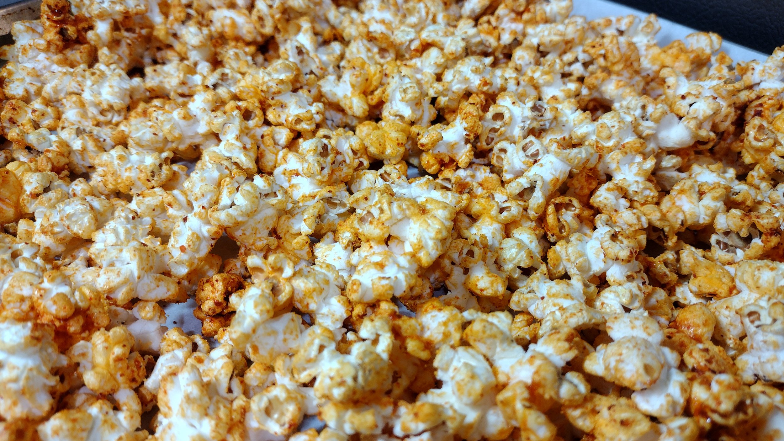homemade spicy popcorn