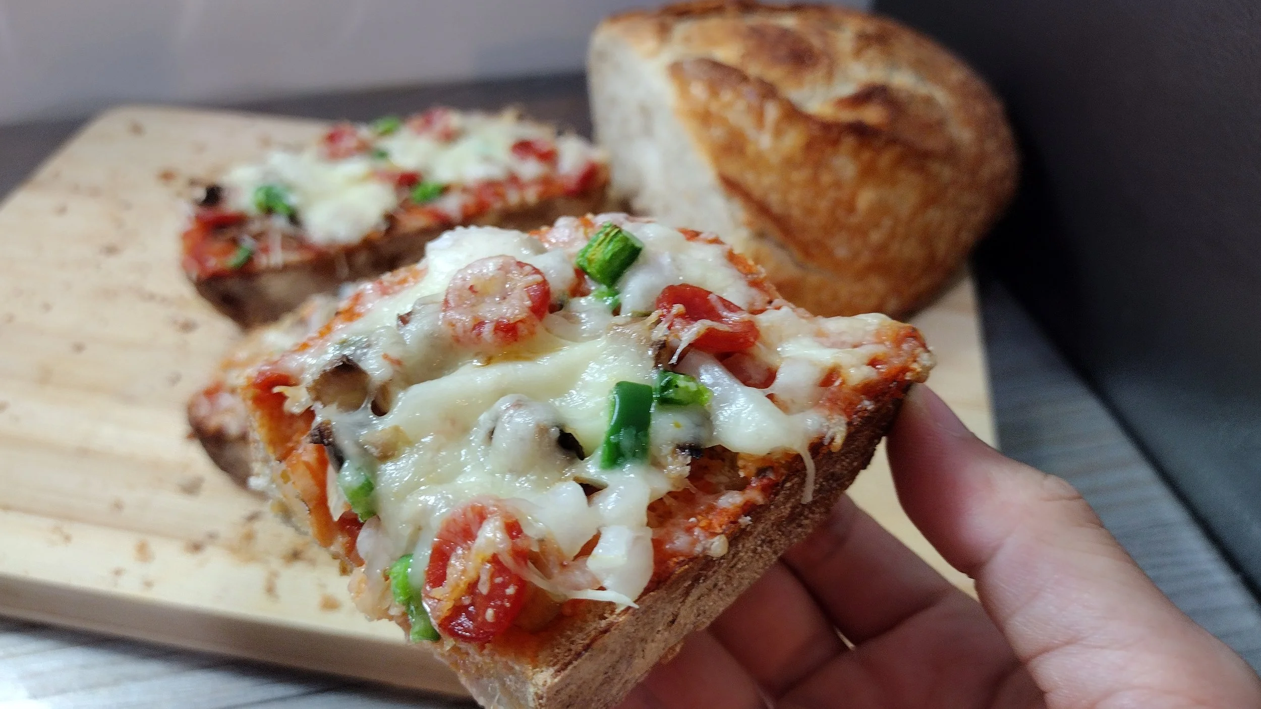 Sourdough Bread Pizza Toast