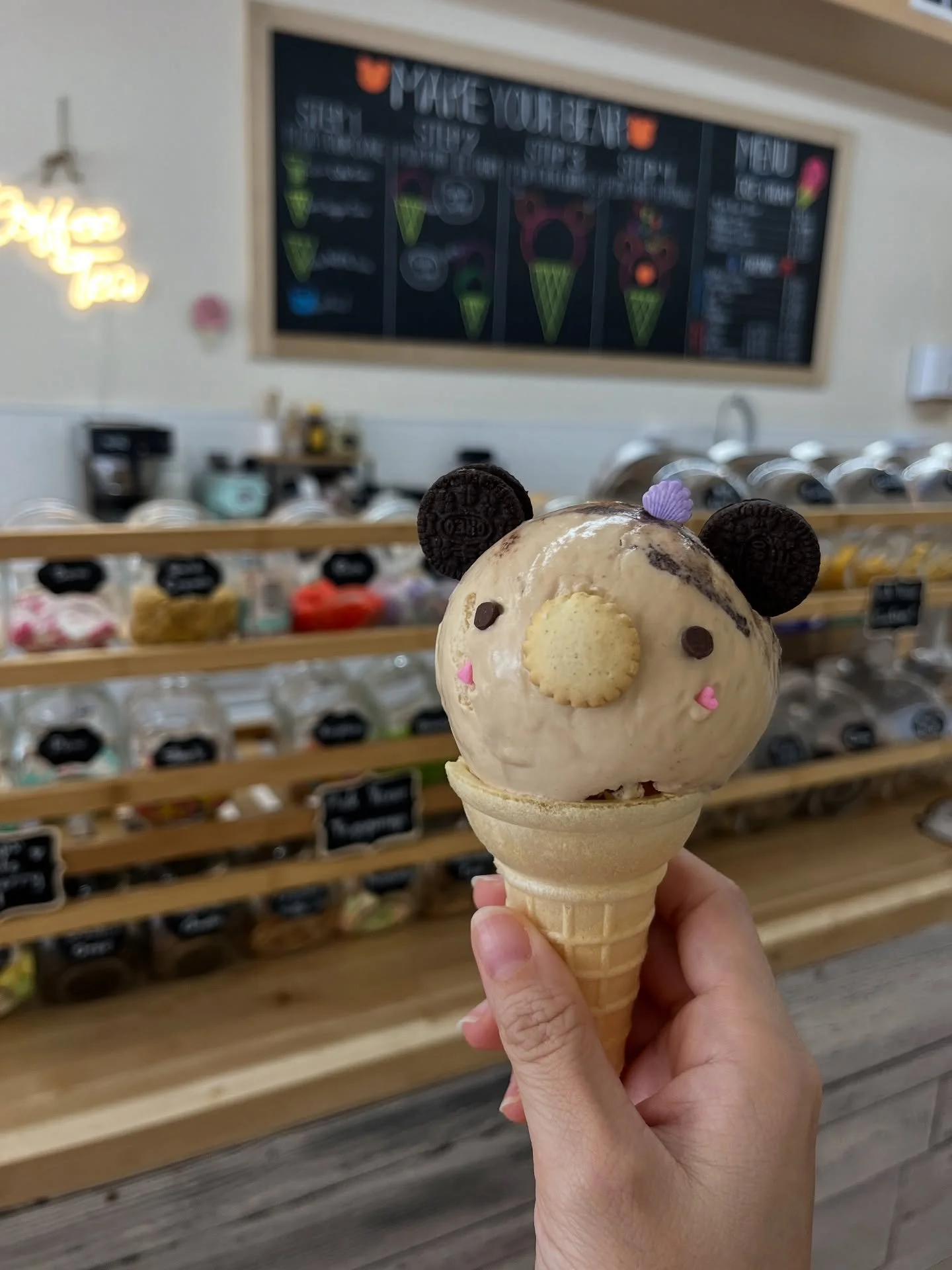 Stumbled upon the cutest little ice cream shop @bearysweet_icecreamshop 🐻🍦 

You can make your own bear ice cream and it&rsquo;s honestly too adorable to eat. Sweetest surprise of the day! 

#BearIceCream #CutestDessertEver #SweetFinds #DessertLove