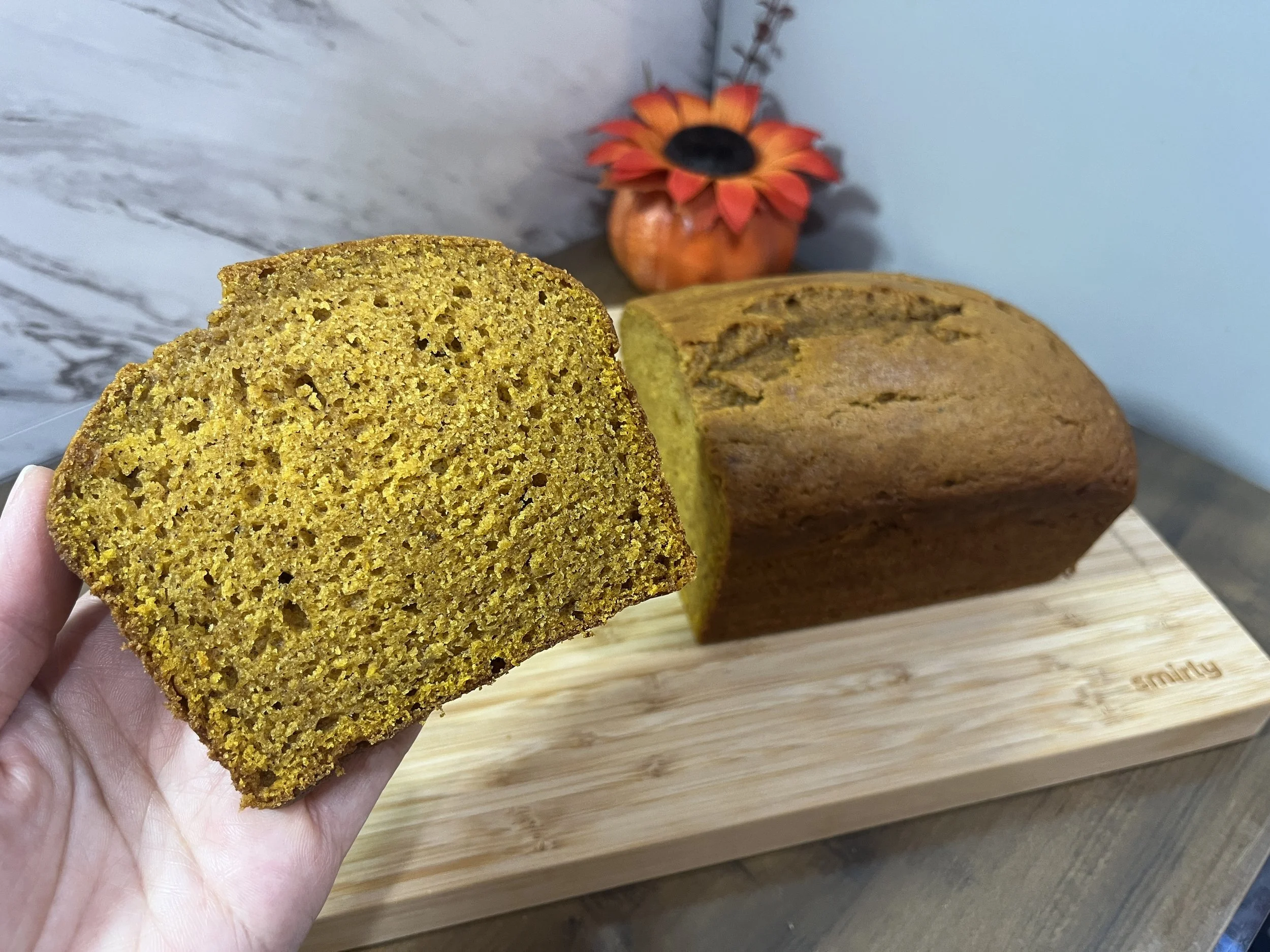 Pumpkin Bread Fresh Out of the Oven | Warm &amp; Golden