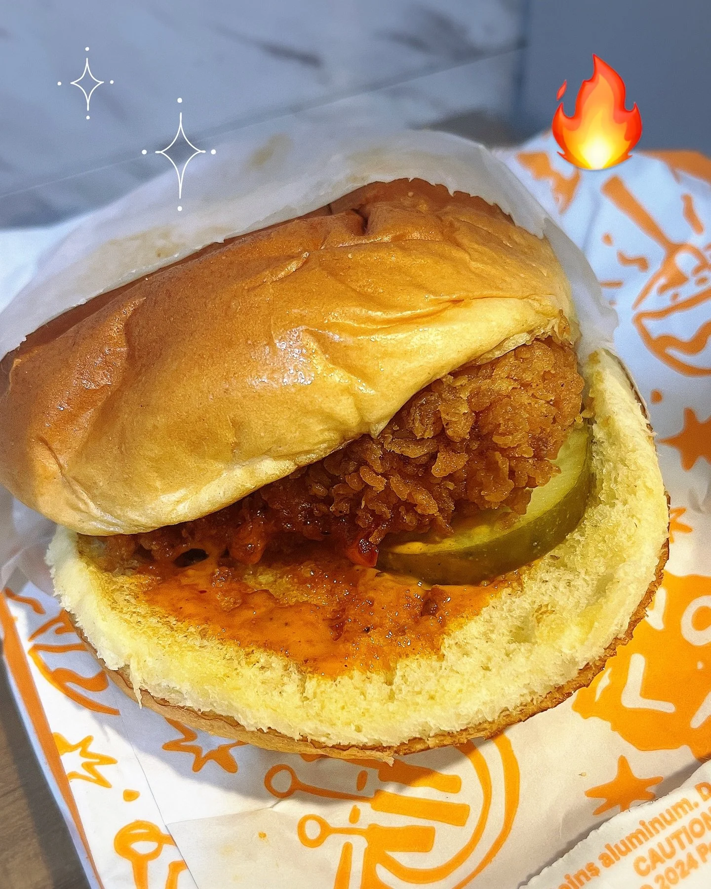 Have you tried the @popeyes x @hotones collab yet?

I finally got my hands on it &mdash; The Popeyes Smokin&rsquo; Rojo Sandwich and Darin&rsquo; Dab Ghost Wings. 🍔🍗
Unfortunately, they were out of the Hot Ones sauce packets 😩 so I didn&rsquo;t ge