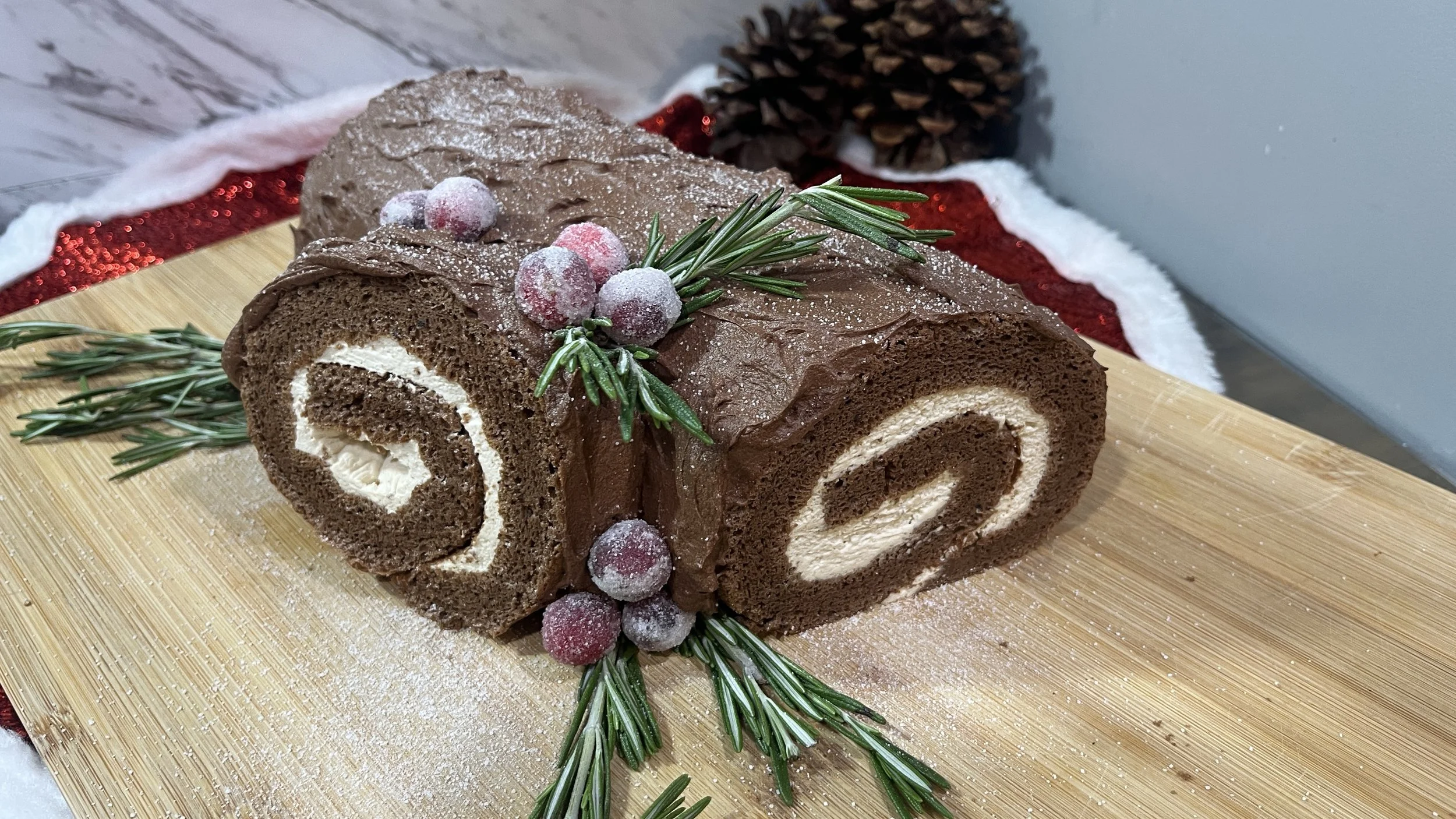Yule Log Cake | Bûche de Noël 🎄 Christmas Baking