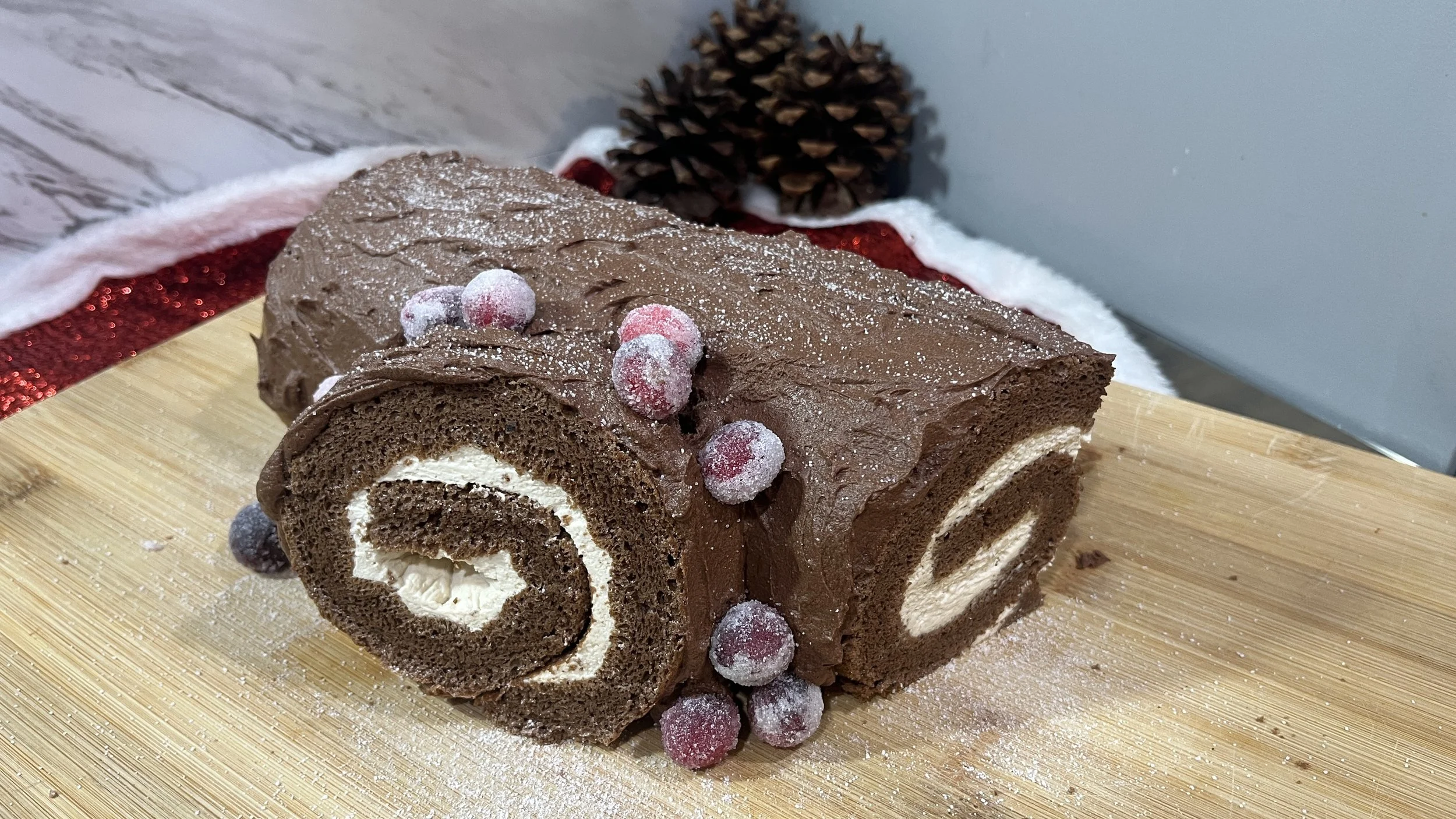 🎄 Make the Perfect Christmas Yule Log | Holiday Baking Magic