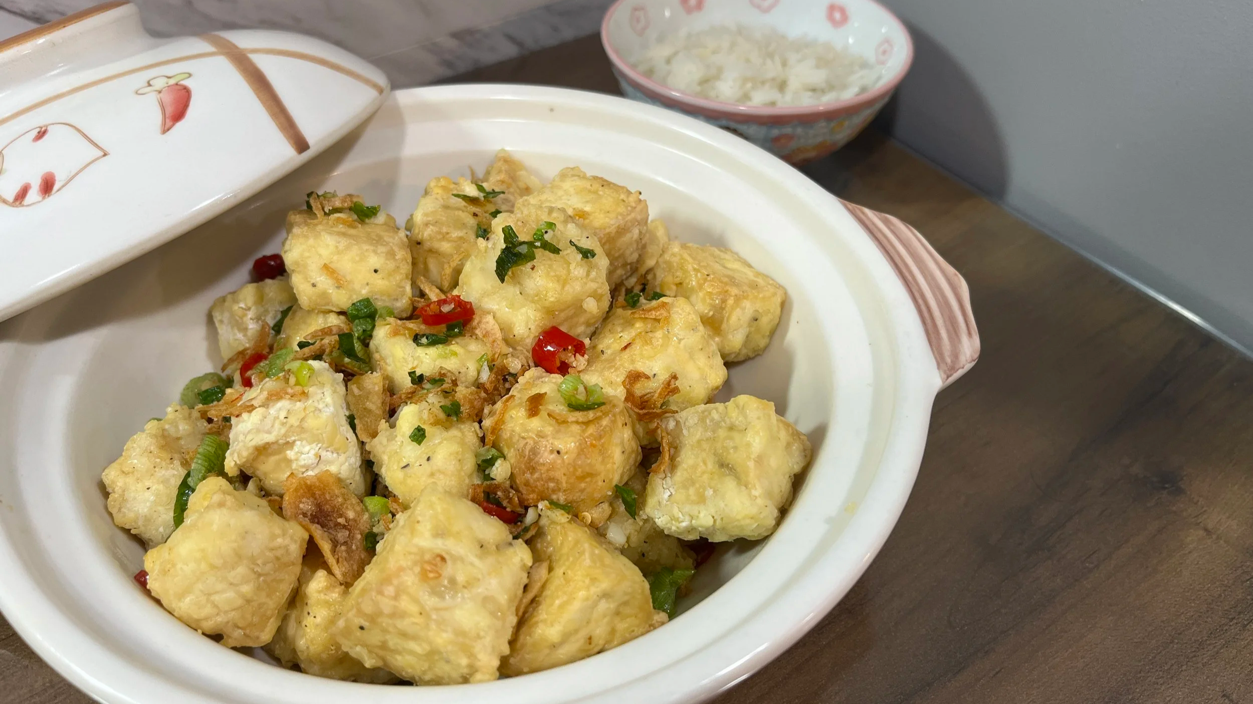 🌶️ Salt and Pepper Tofu (Air Fryer) | Crispy, Spicy &amp; Better Than Takeout!