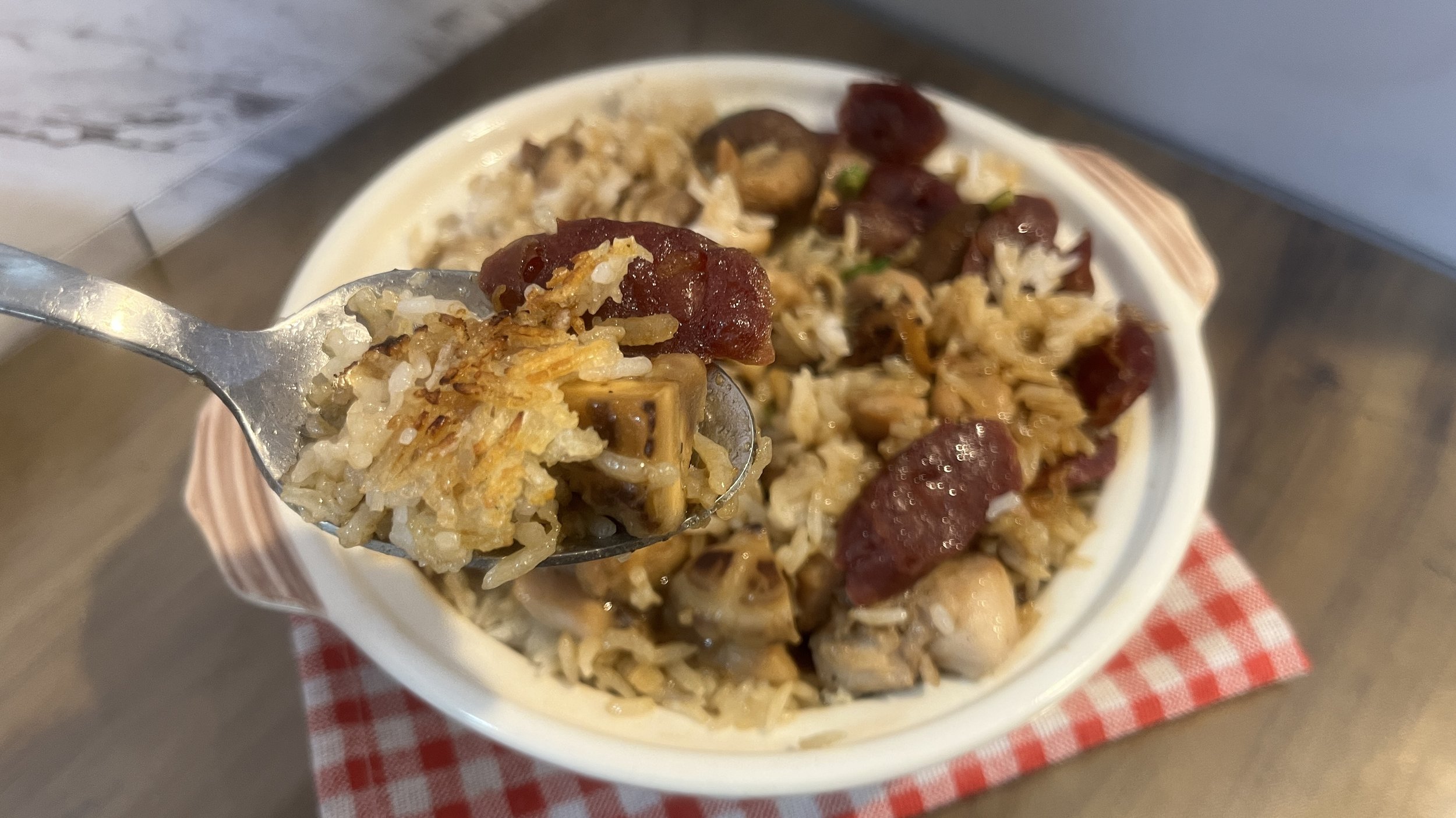 The Secret to Crispy Claypot Rice | Mushroom Chicken &amp; Chinese Sausage