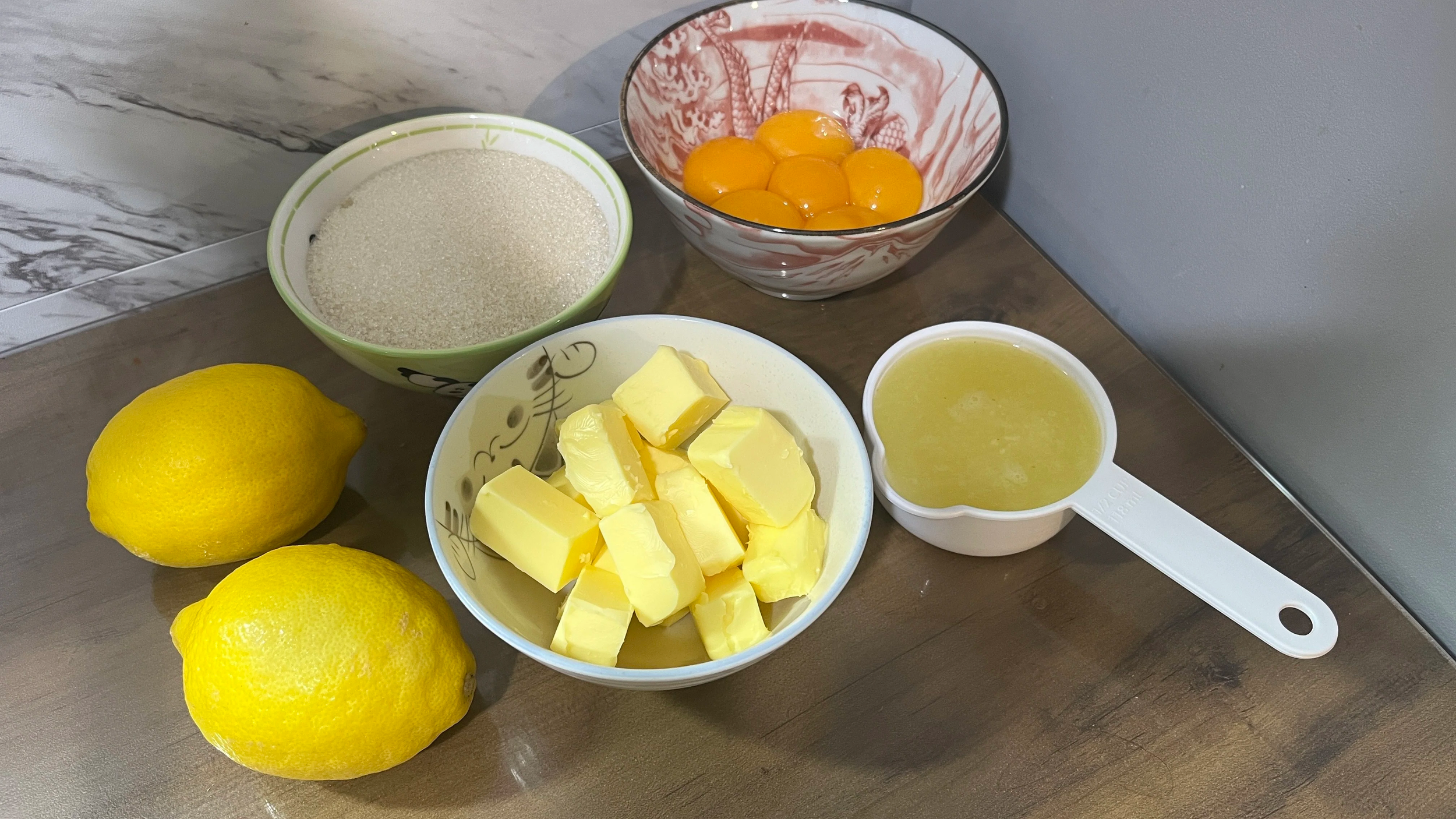 Lemon Curd Ingredients