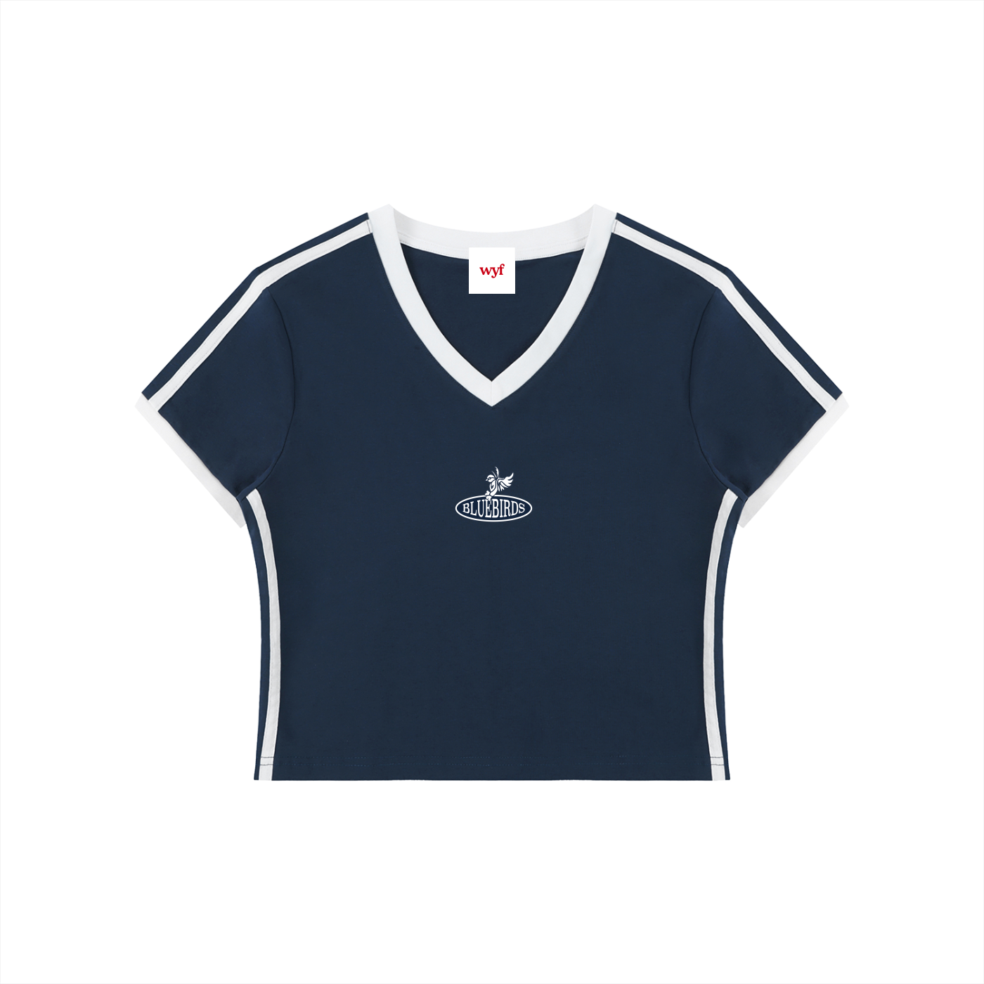 CFC Women's Retro V-Neck Crop T-Shirt