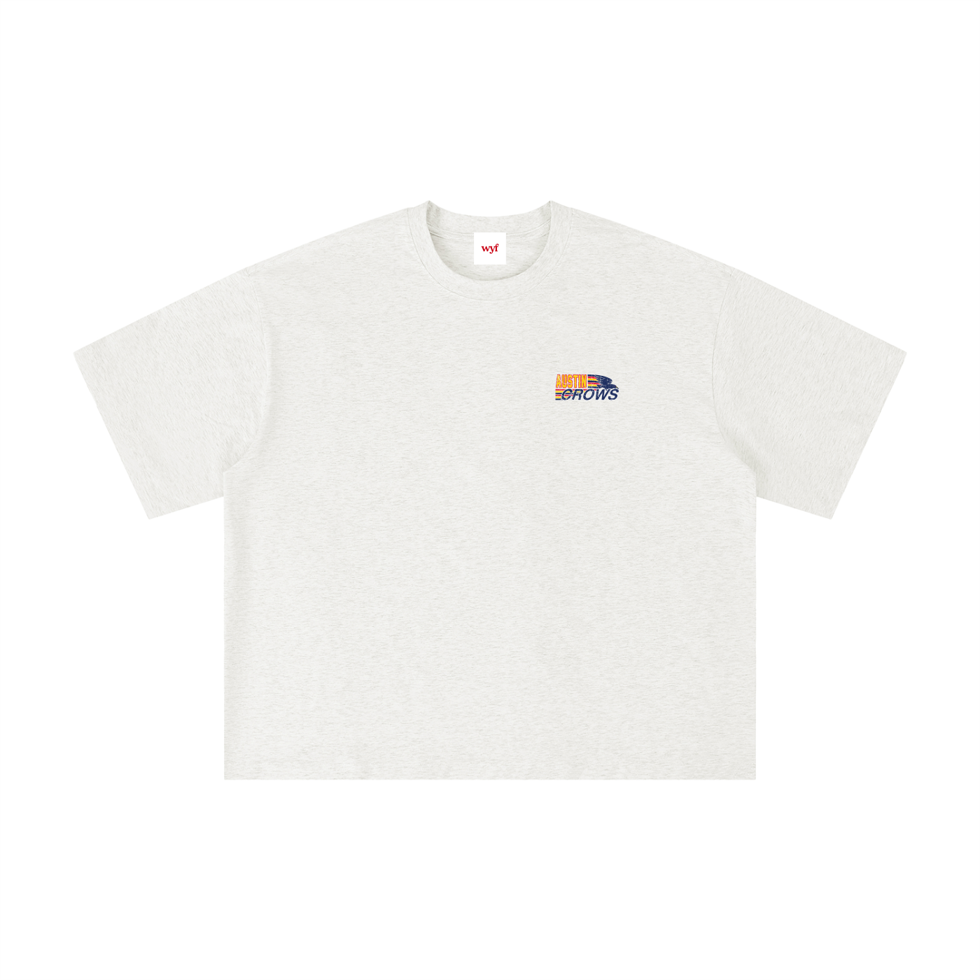 Crows Unisex Boxy Oversized T-Shirt (Grey)