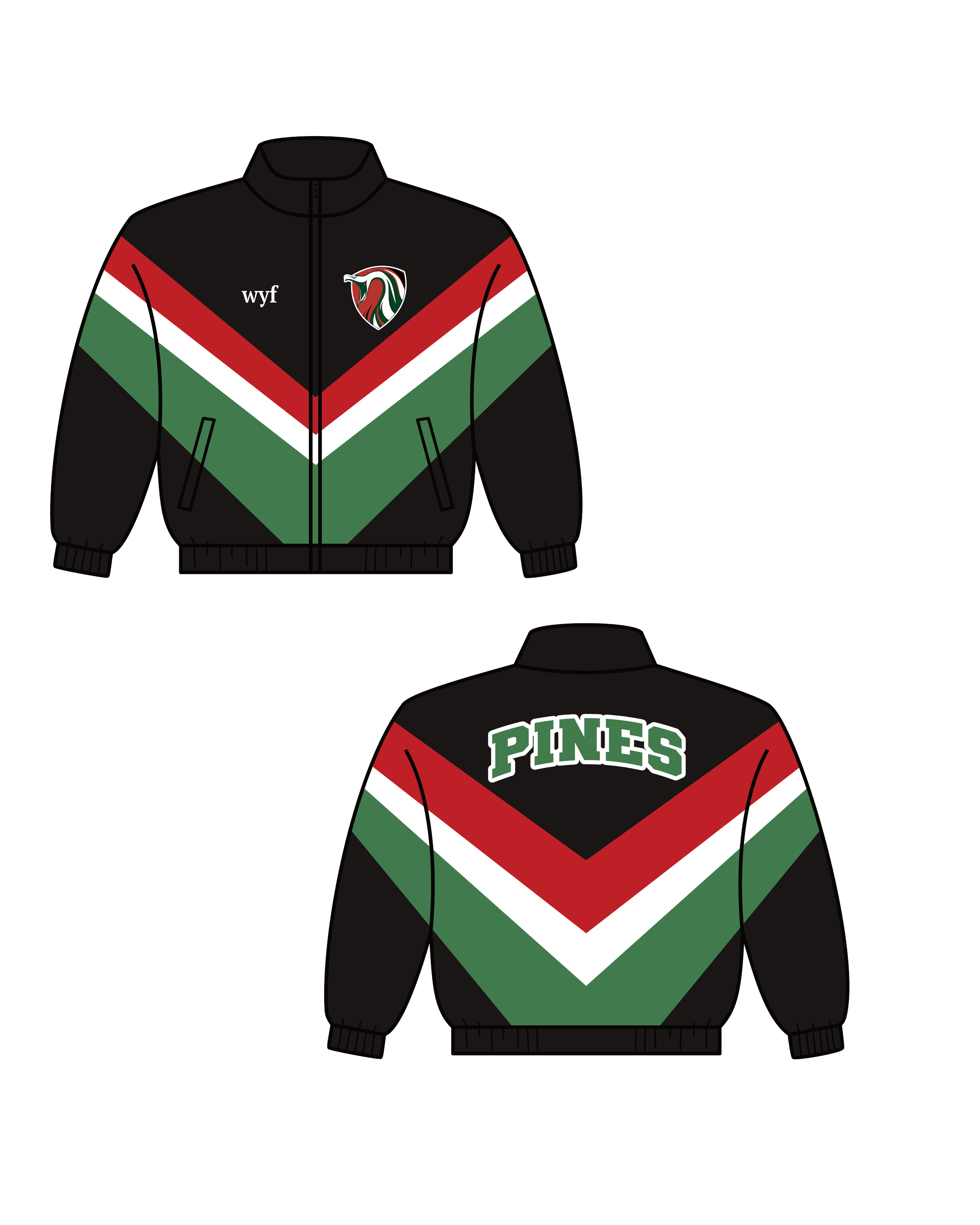 Retro Pines Windbreaker