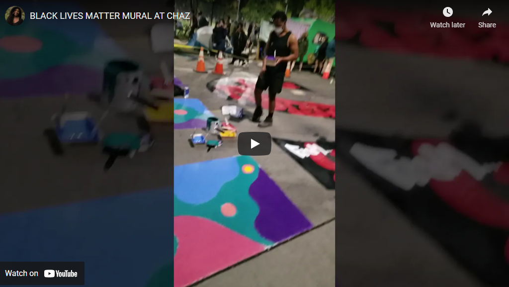 BLACK LIVES MATTER MURAL AT CHAZ