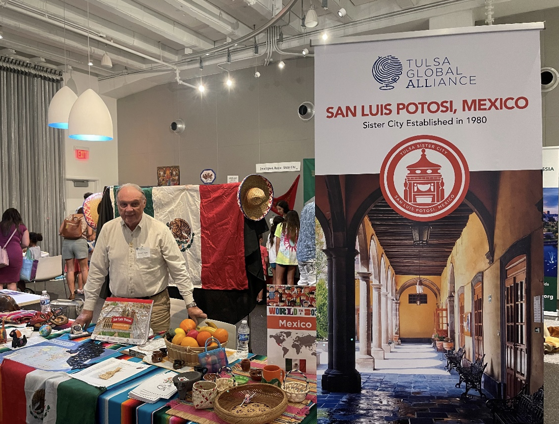   Mexico booth, featuring sister city San Luis Potosi  