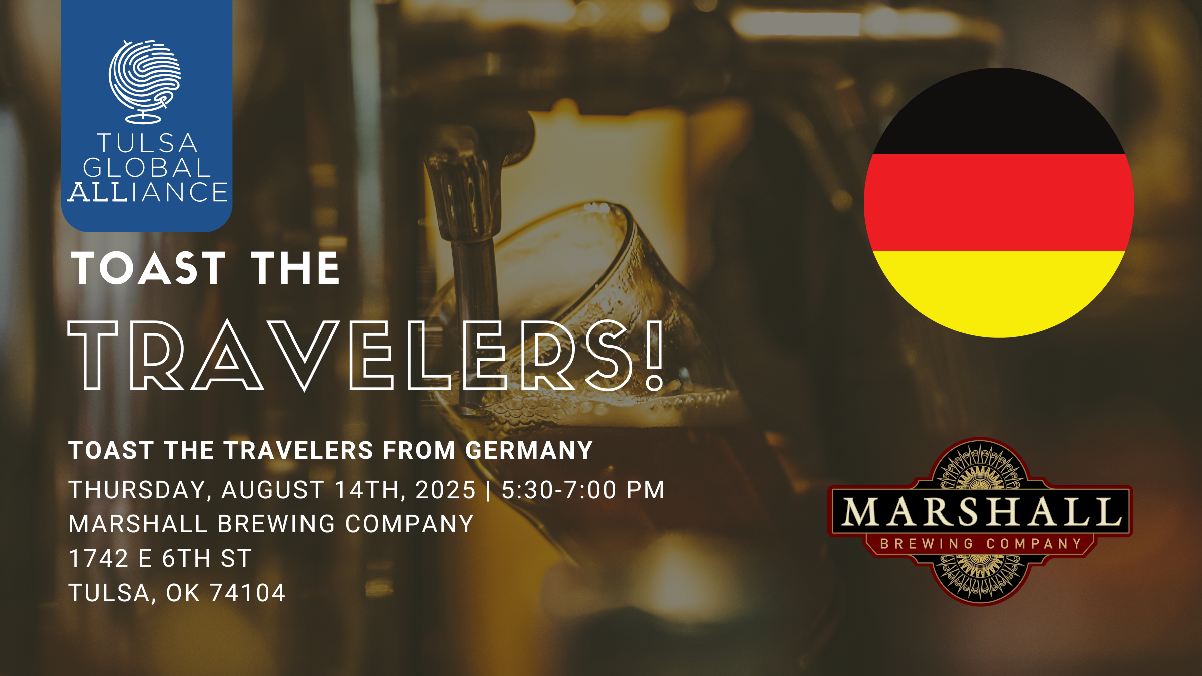 Toast the Travelers from Germany